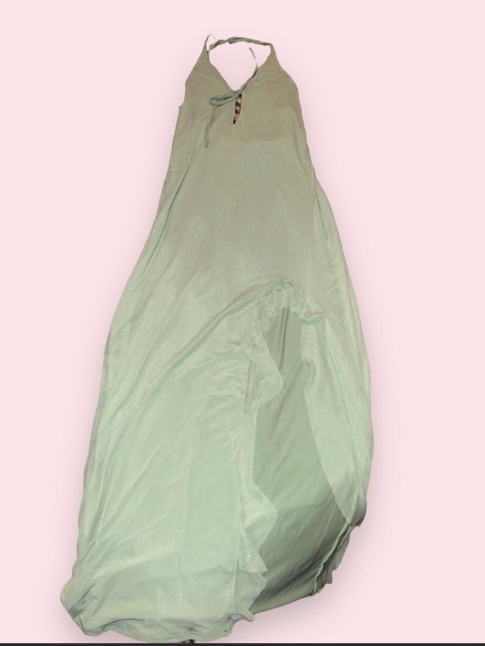 Womenโs Halter Nightgown - Sage Green